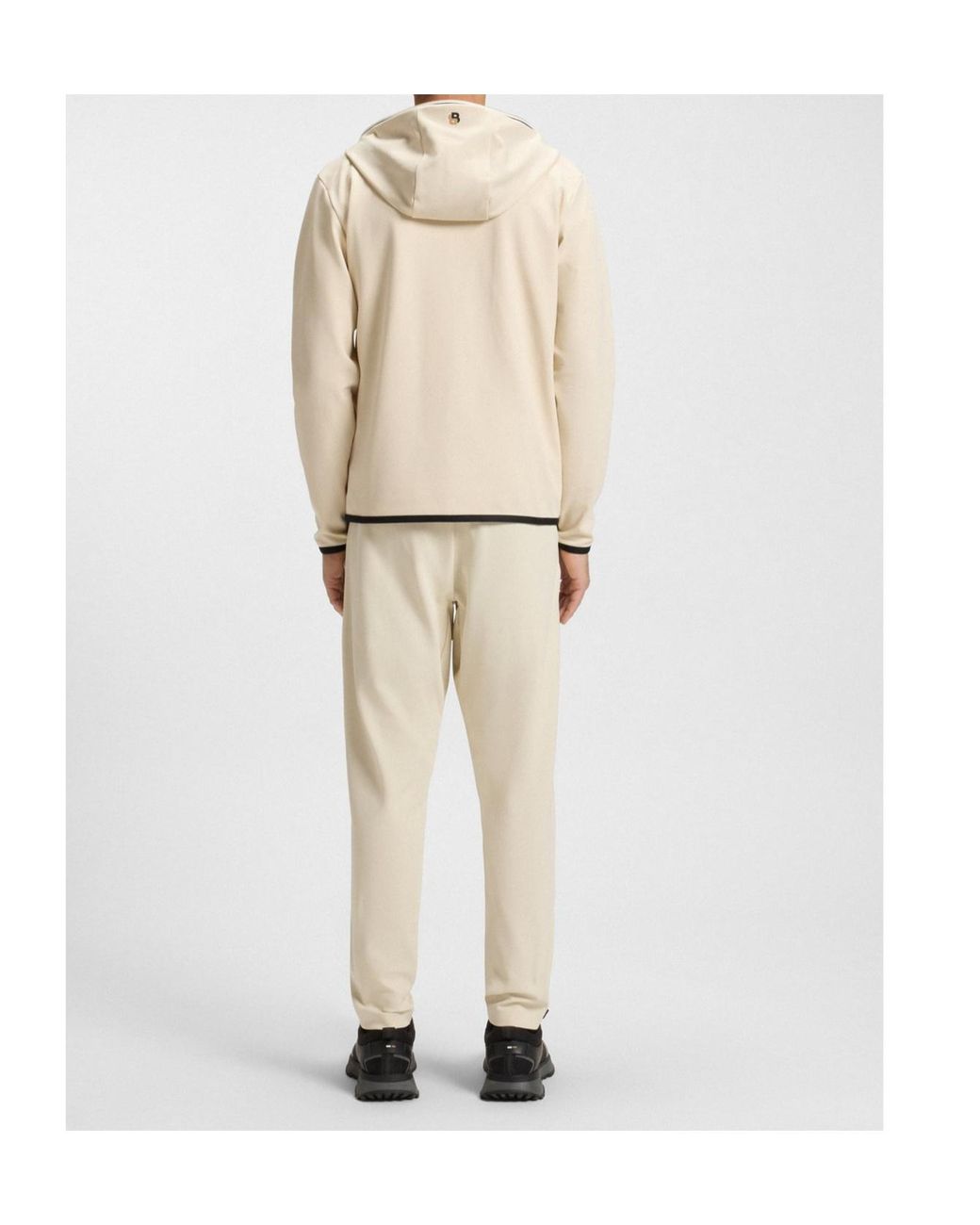 Boss Natural Hooded Zip-Front Jacket for men