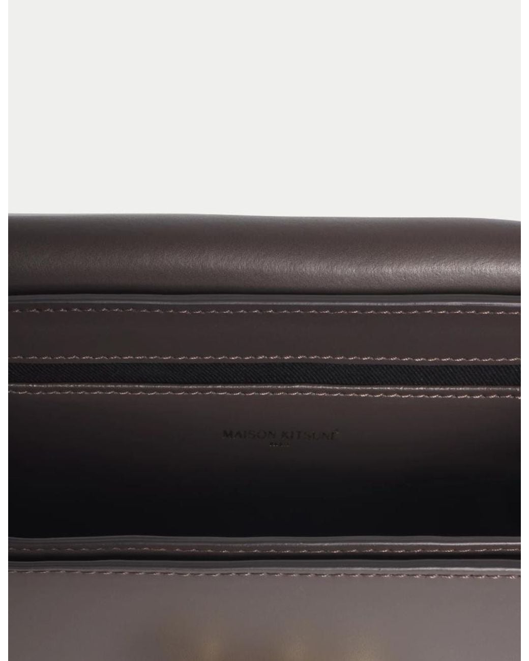 Maison Kitsuné Gray Maison Kitsuné Edie Small Crossbody Bag