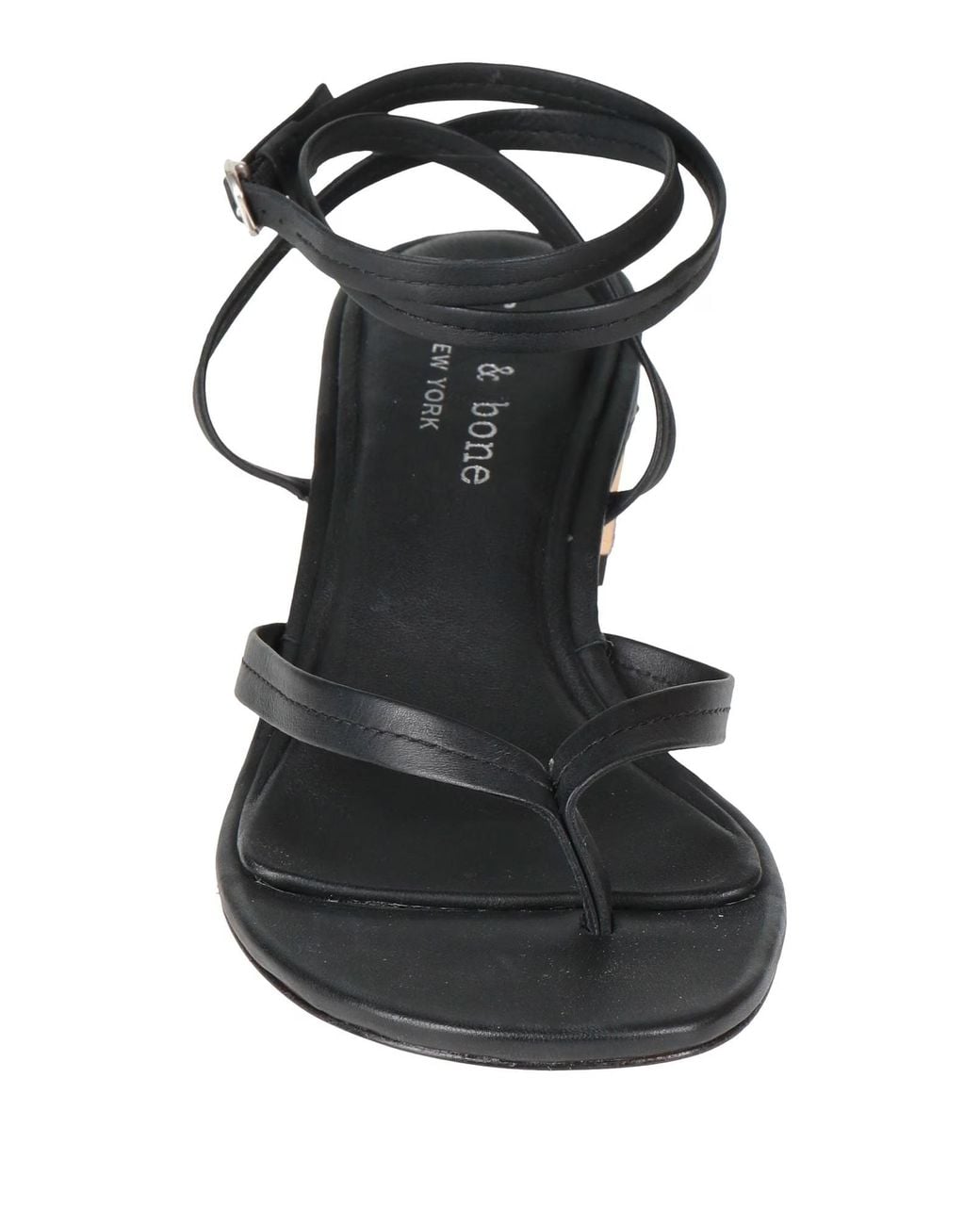Rag & Bone Black Minimalist Comfortable Genuine Leather Sandals