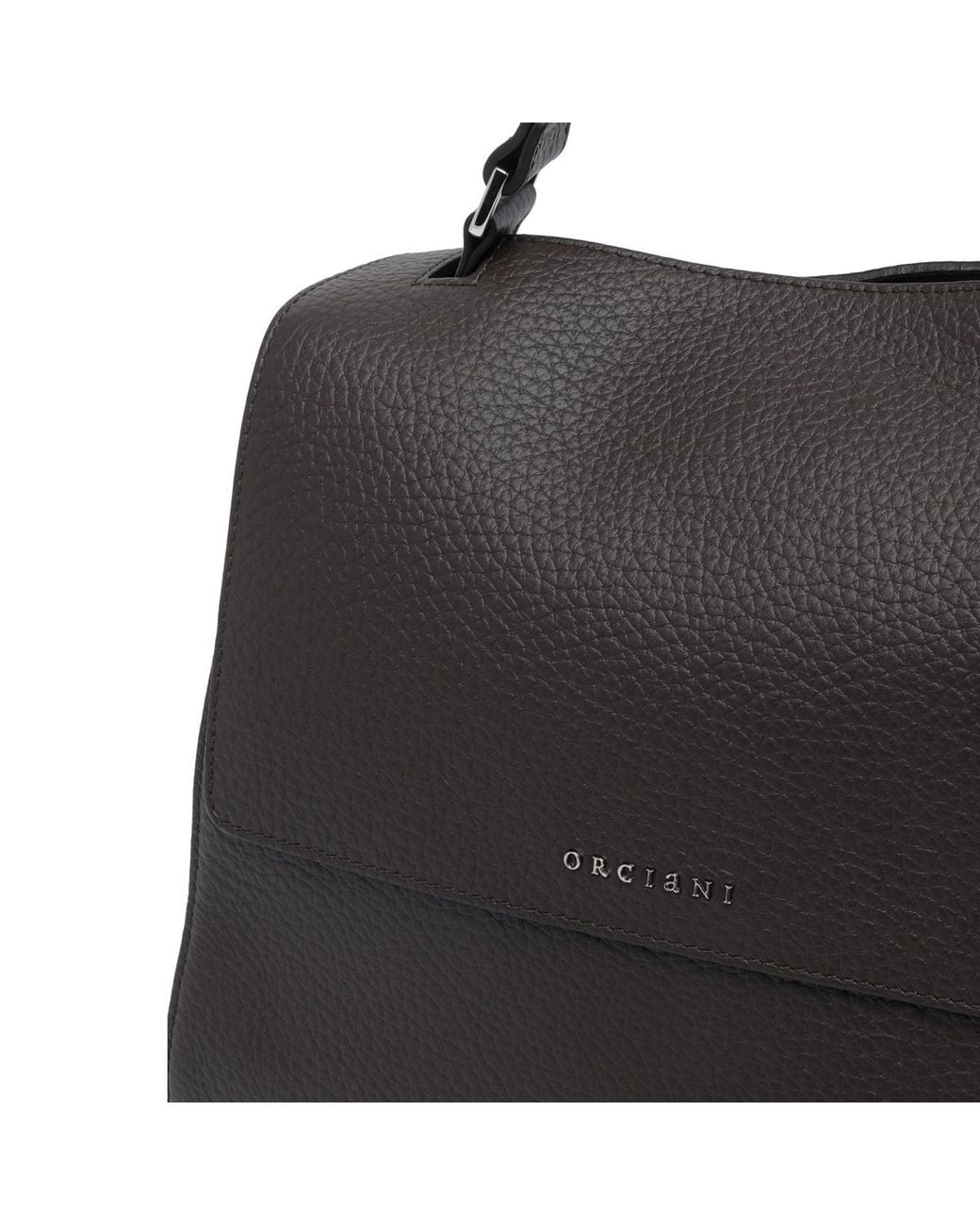Orciani Black Sveva Top Handle Shoulder Bag