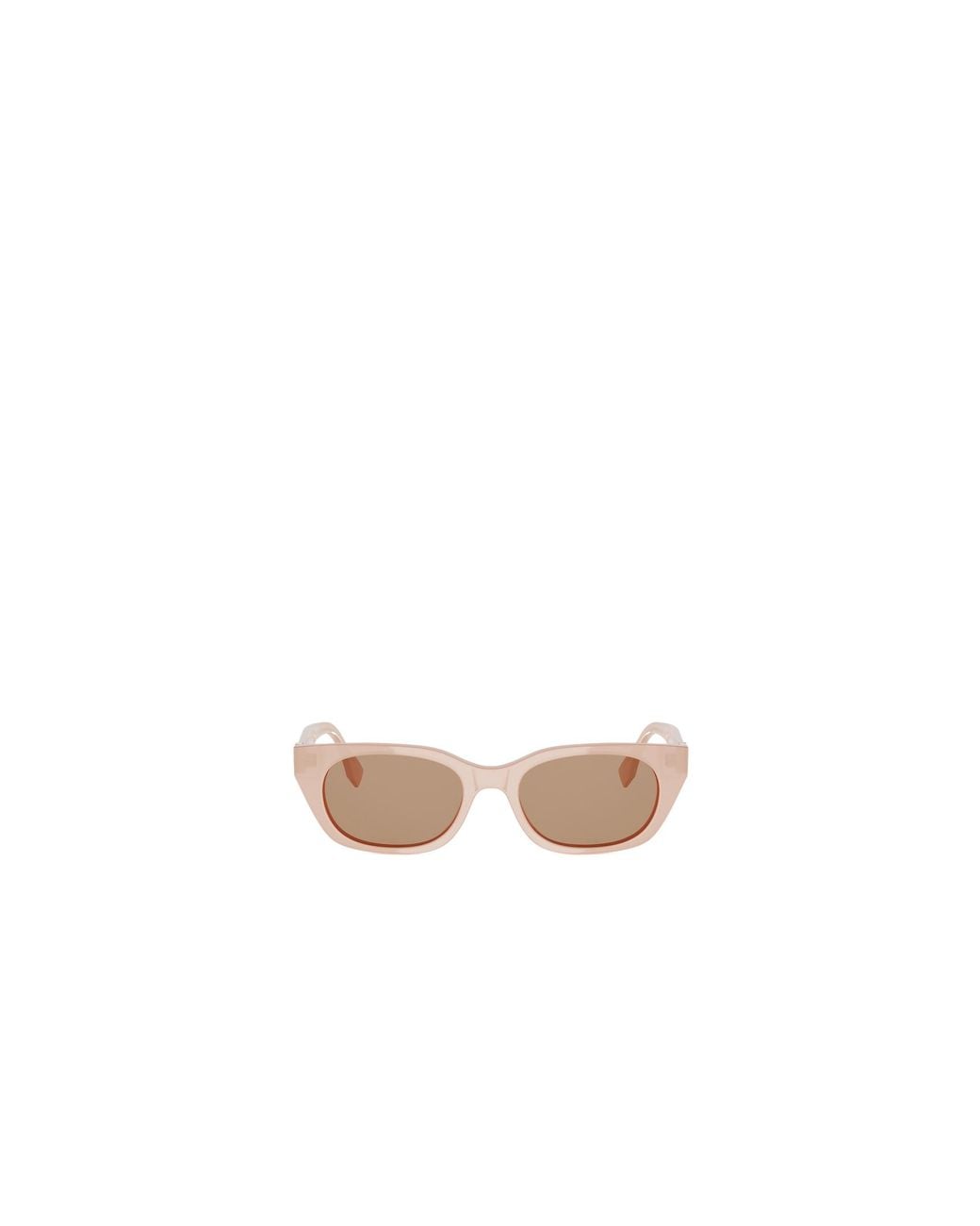 Fendi White Eyewear Cat-Eye Frame Sunglasses