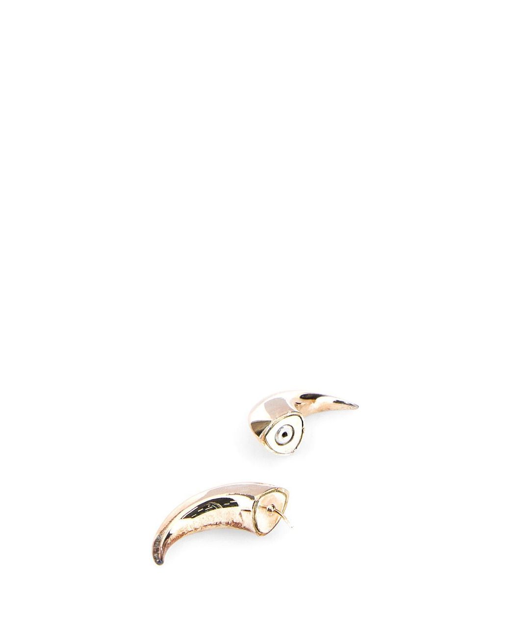 MARINE SERRE White Piercing Moon Earring