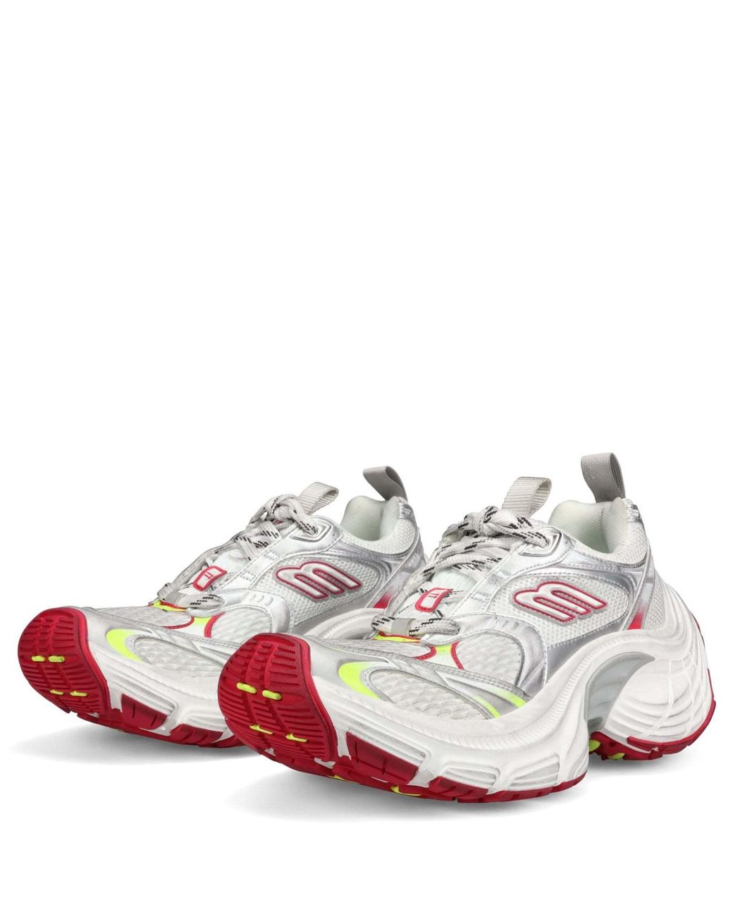 Balenciaga White 10Xl Lace-Up Sneakers
