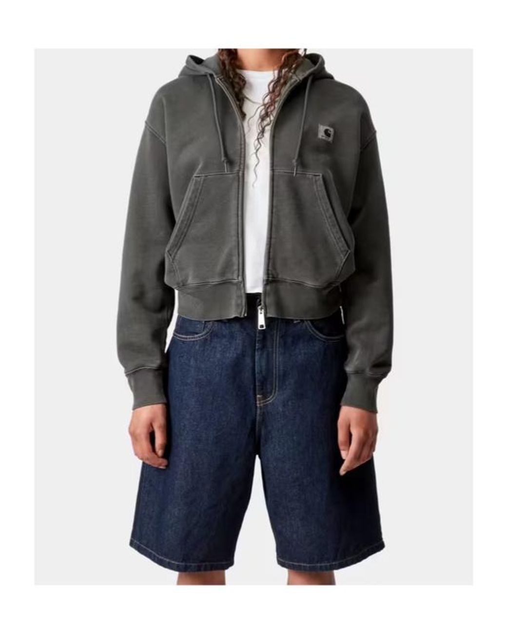 Carhartt Gray Nelson Zip-Up Hoodie