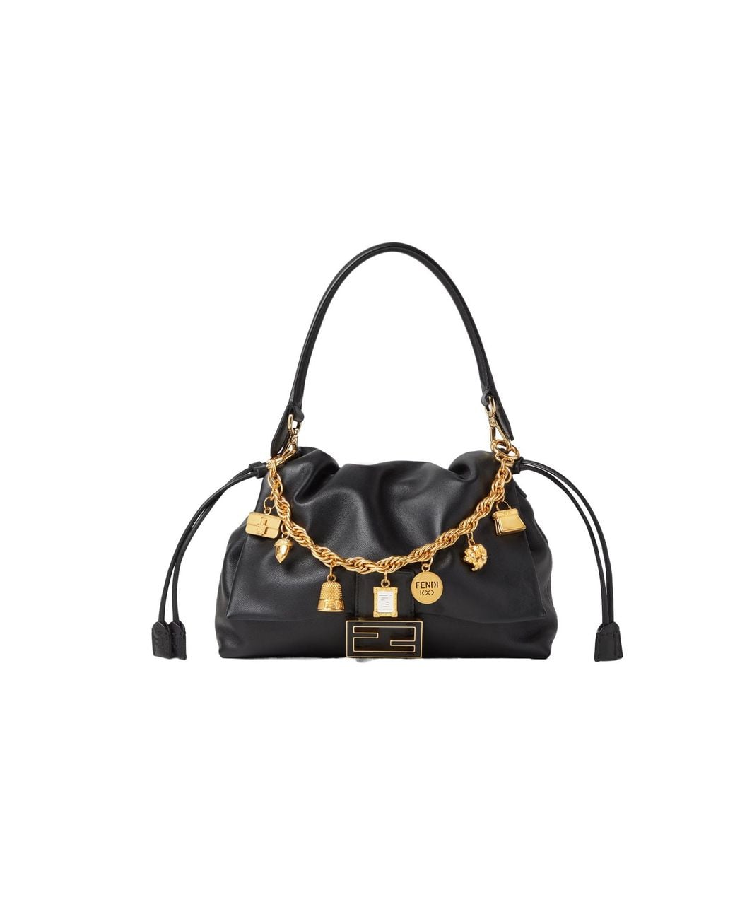 Fendi Metallic Colored Metal Charm