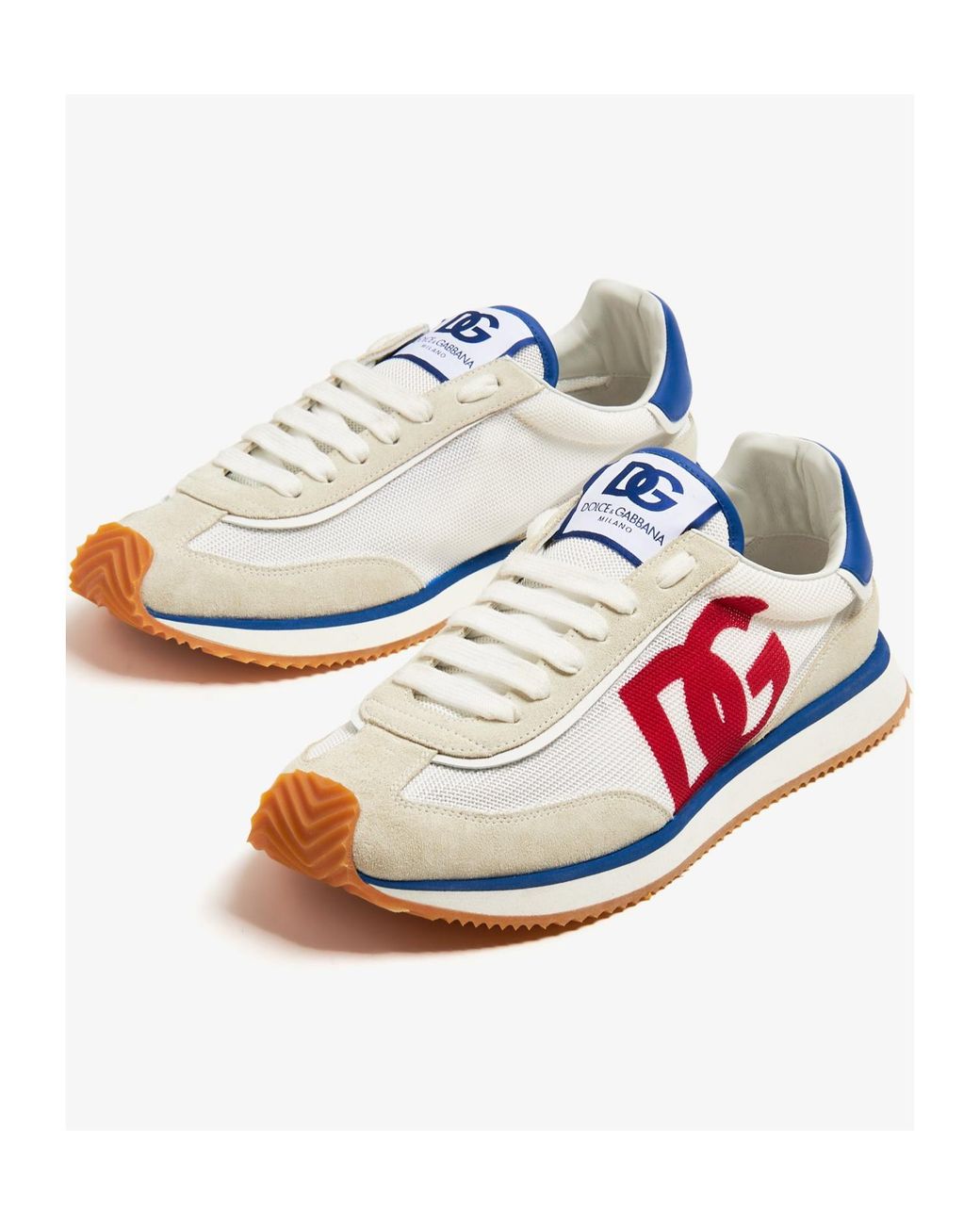Dolce & Gabbana Pink Dg Logo Printed Low-Top Sneakers