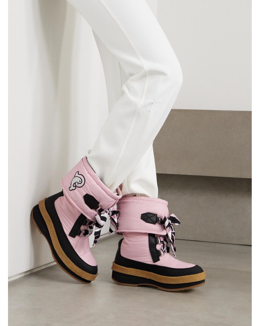 Emilio Pucci Pink Casual Snow Boots
