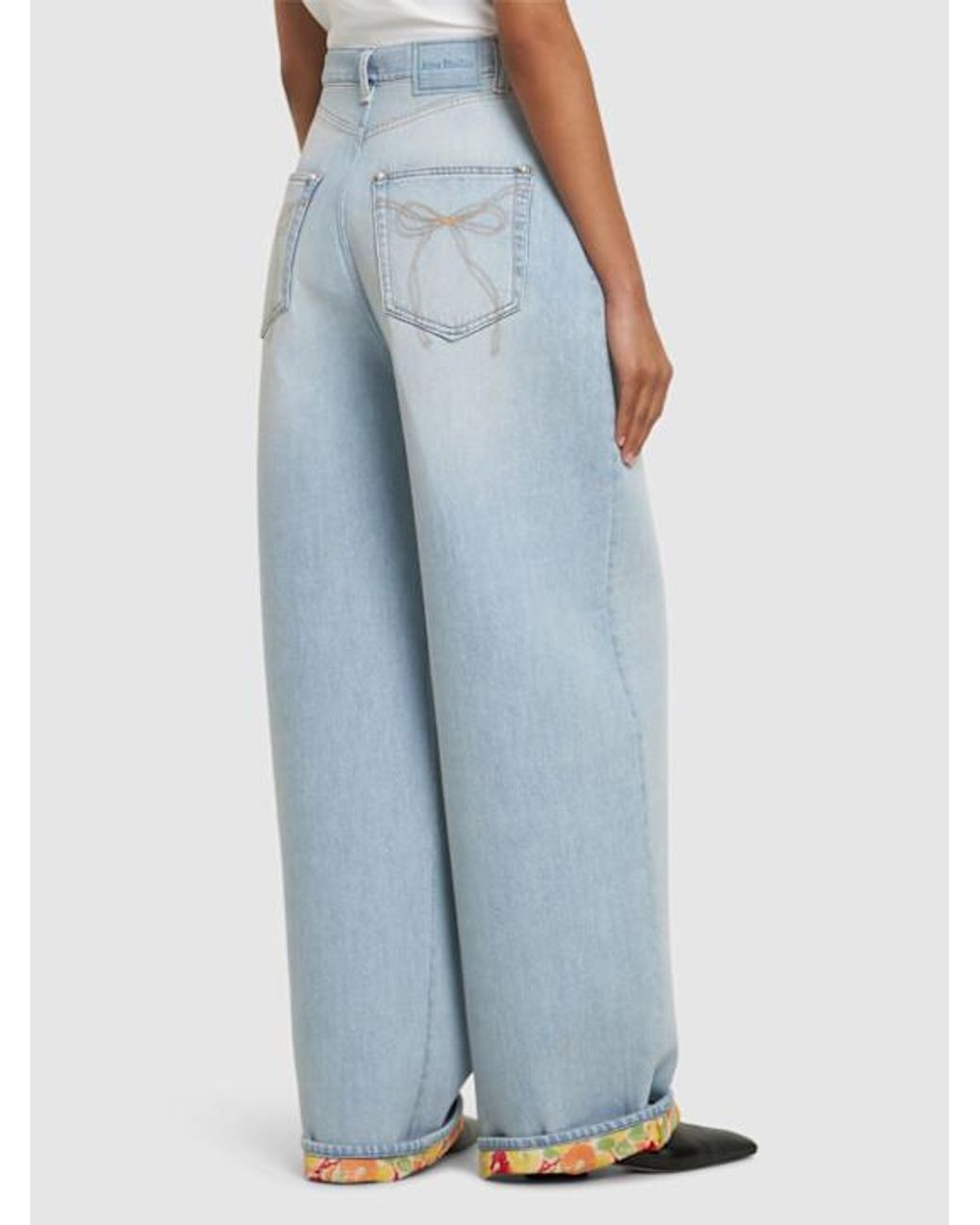 Acne Blue Belt Loop Jeans