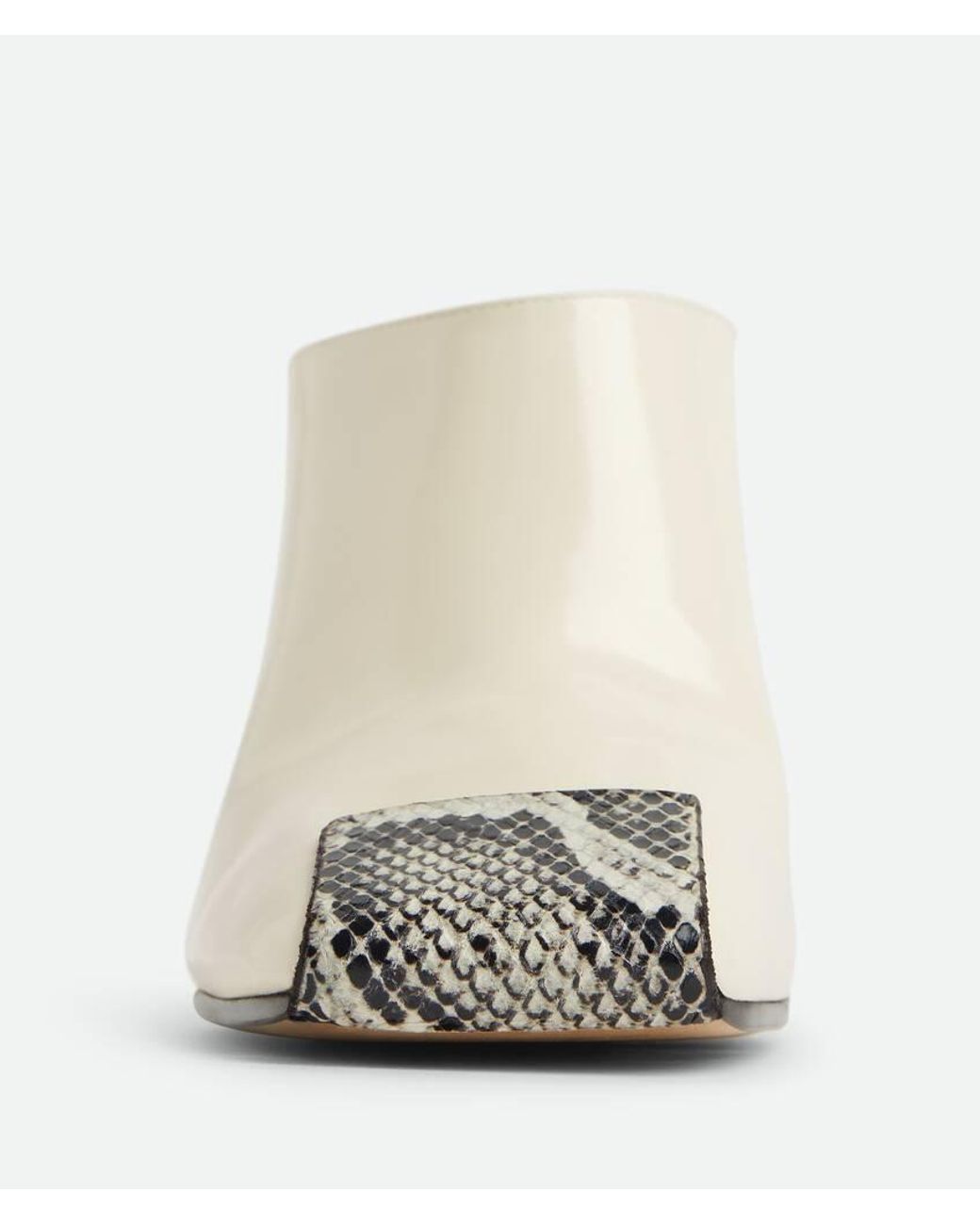 Bottega Veneta White Ventura Mules