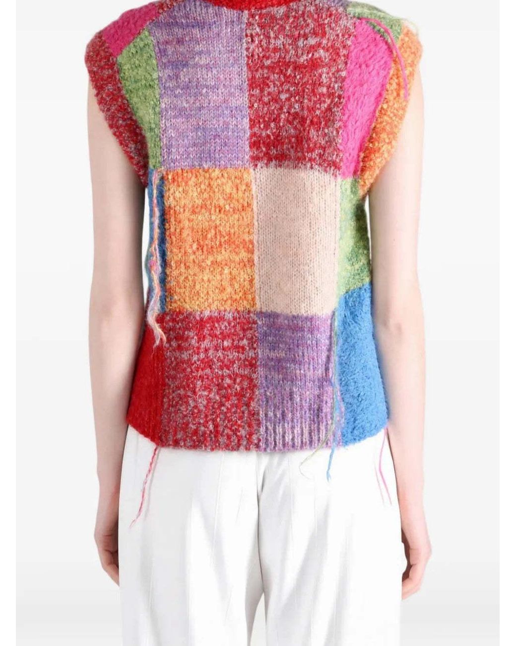 Comme des Garçons Pink Sleeveless Knit Top