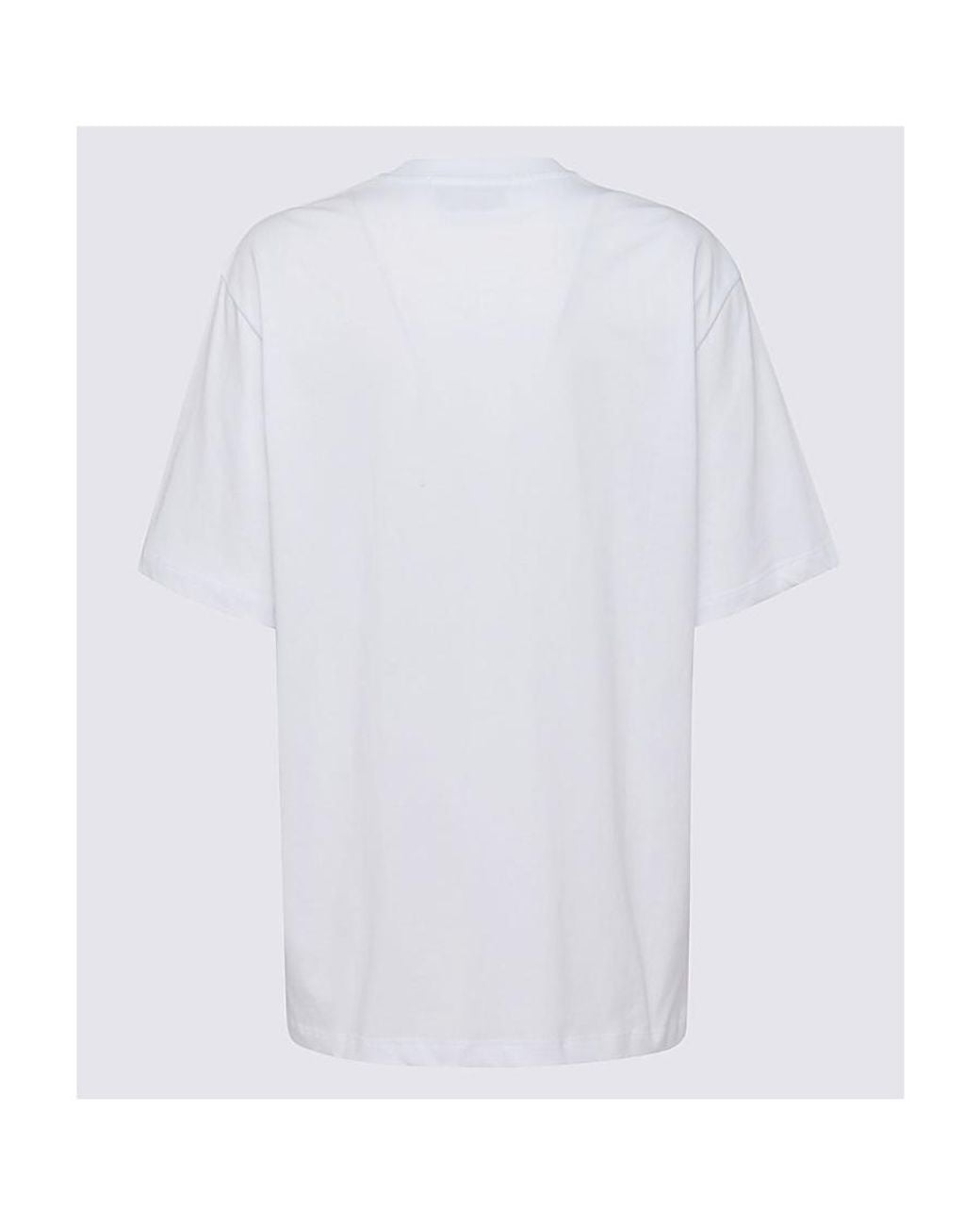 MSGM Gray Graphic-Print Short-Sleeved T-Shirt for men