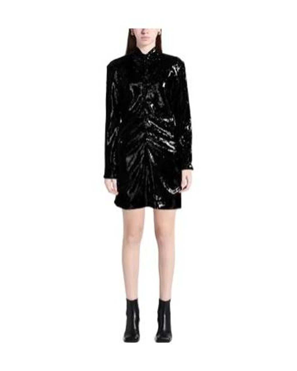 Isabel Marant Black Sequin Dress