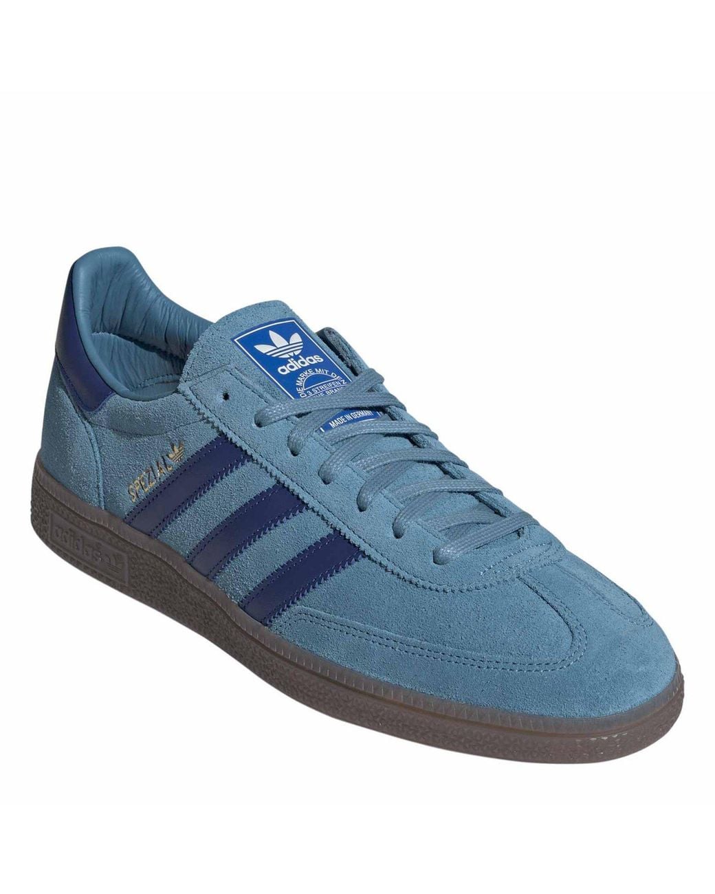 Adidas Originals Blue Suede Low-Top Sneakers for men