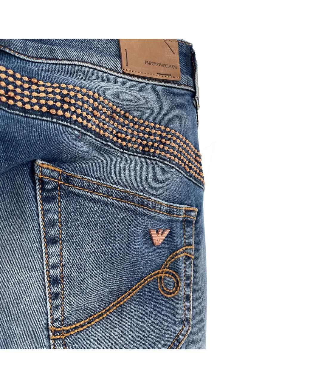 Armani Jeans Blue Zipper Button Denim Pants