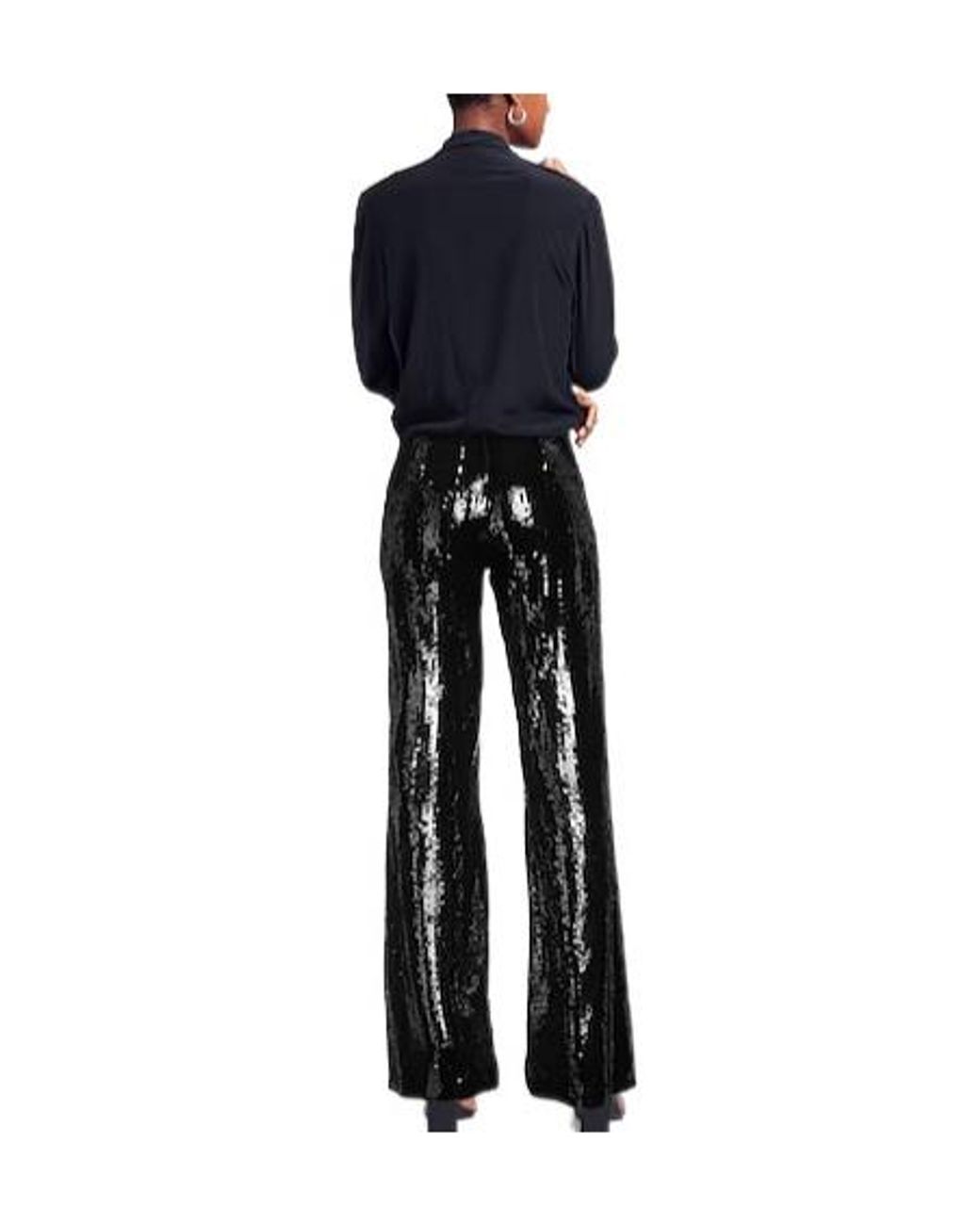 Max Mara Black Minimal Solid-Color Long Trousers