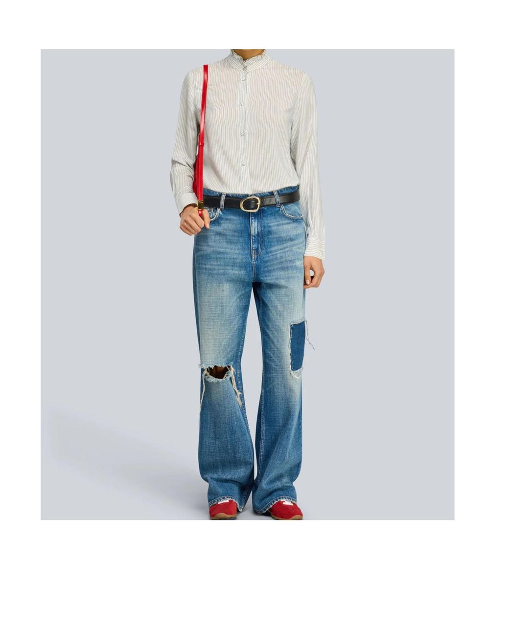 Semicouture White Striped Shirt