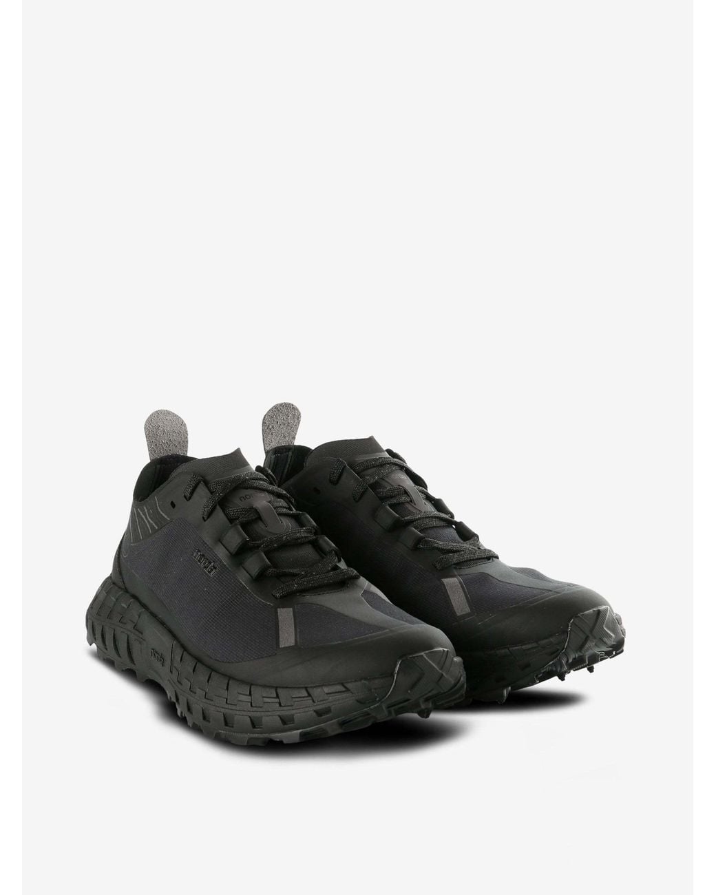Norda Black Panelled Sneakers for men