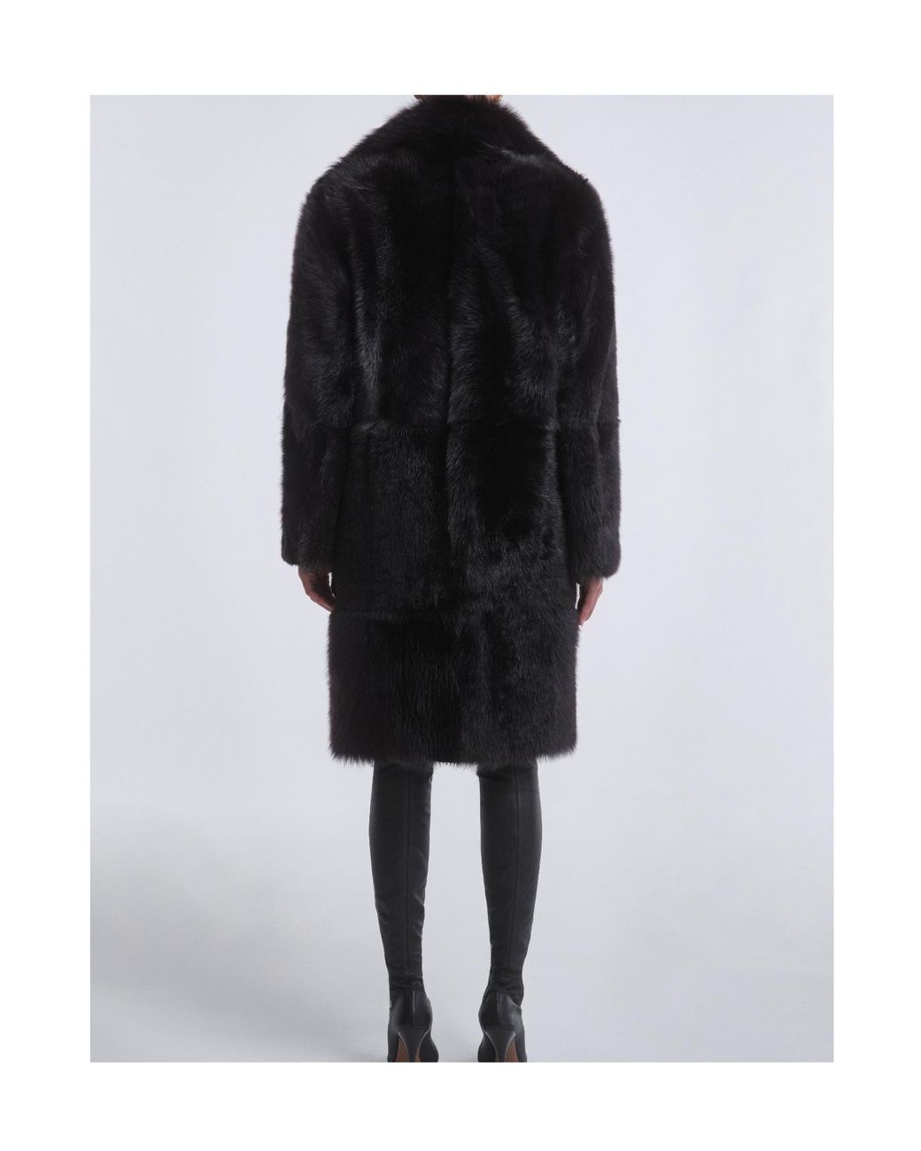 Nour Hammour Black Long-Sleeved Coat