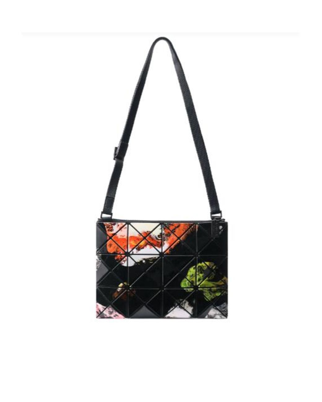 Issey Miyake Black Cosmic Abstract-Print Crossbody Bag
