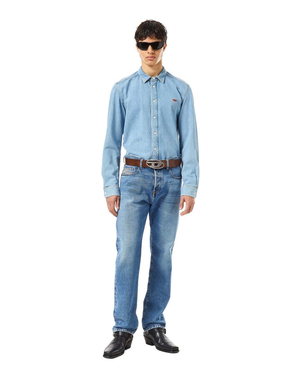 DIESEL White Belt for men
