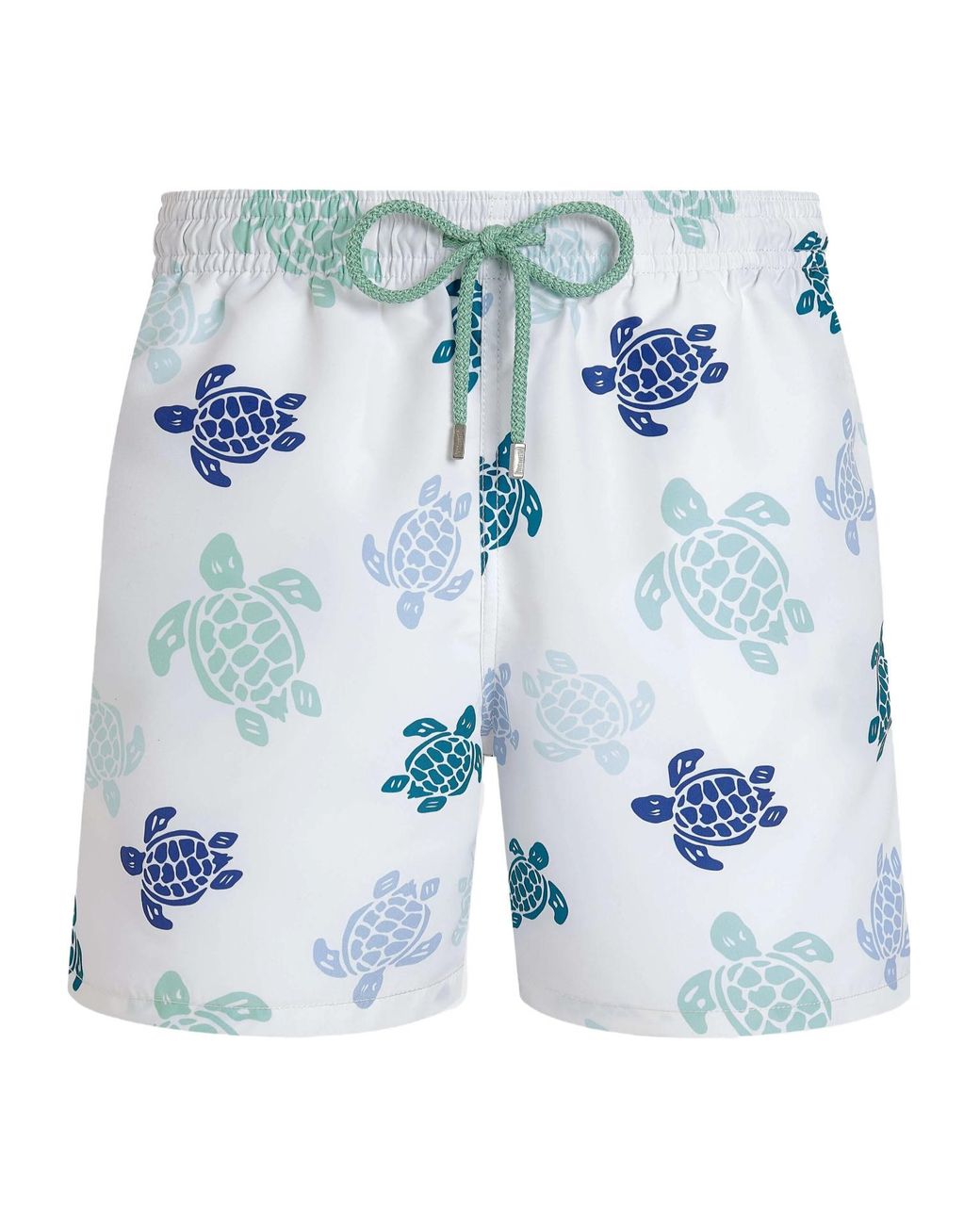 Vilebrequin Blue Swim Shorts With Multicolour Turtle Print for men