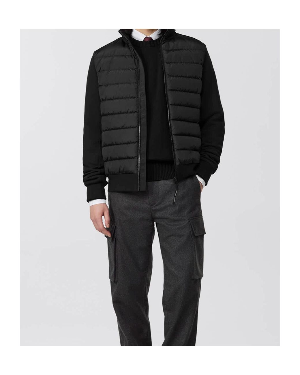 Canada Goose Black Hybridge Huron Full-Zip Jacket for men
