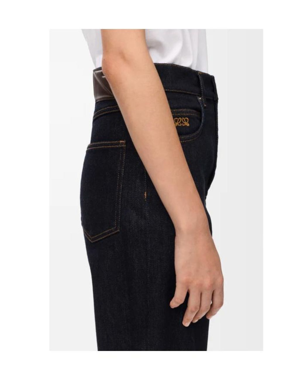 Loewe Blue Anagram-Embroidered Slim-Fit Jeans