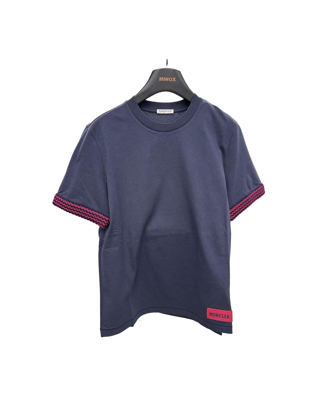 Moncler Blue Logo Patch Crewneck T-Shirt