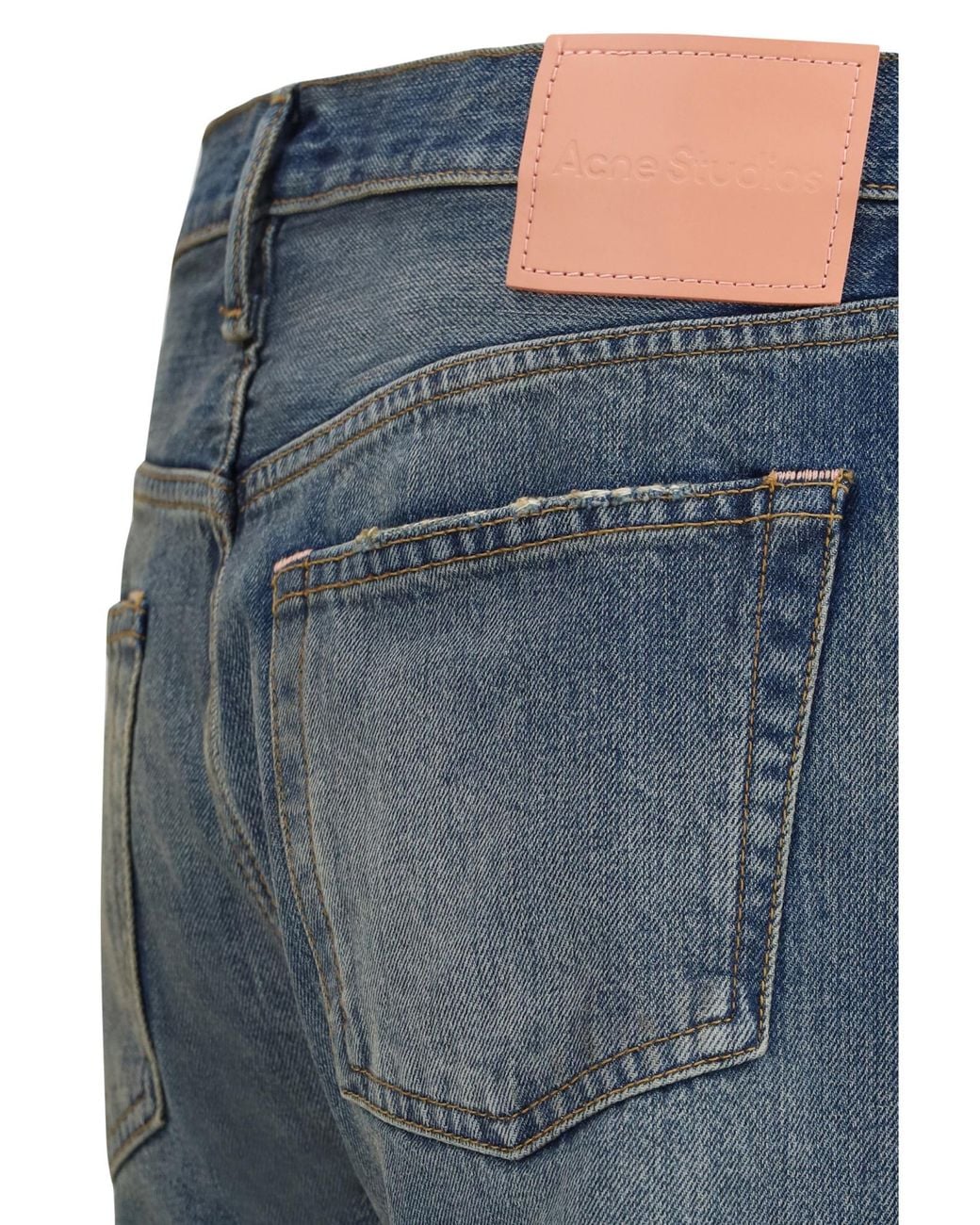 Acne Blue Loose Fit Jeans for men