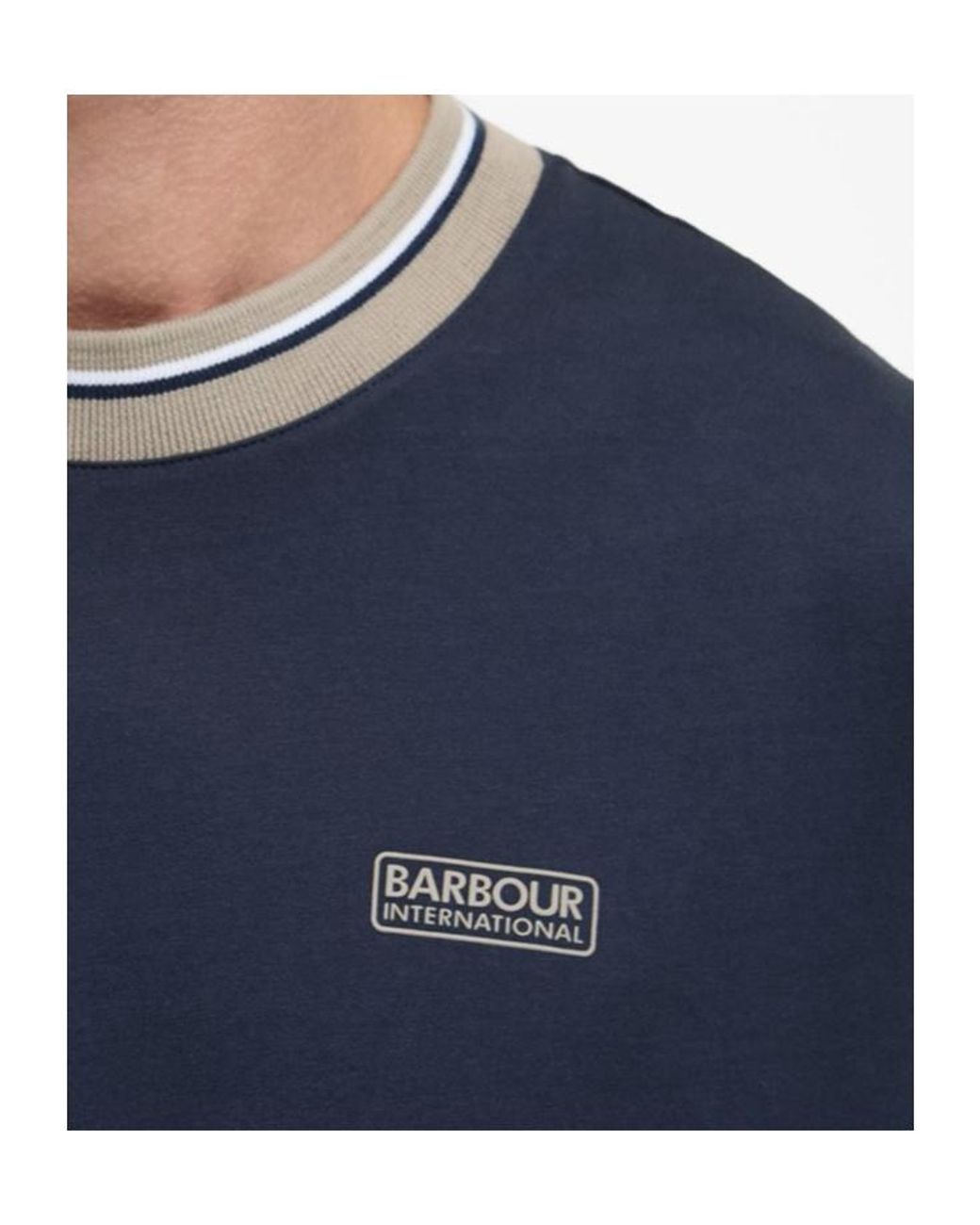 Barbour Blue Logo Short-Sleeved T-Shirt for men