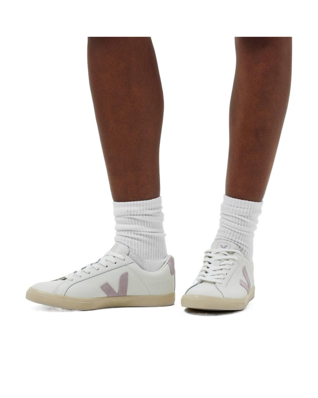 Veja White Minimalist Lowtop Shoes