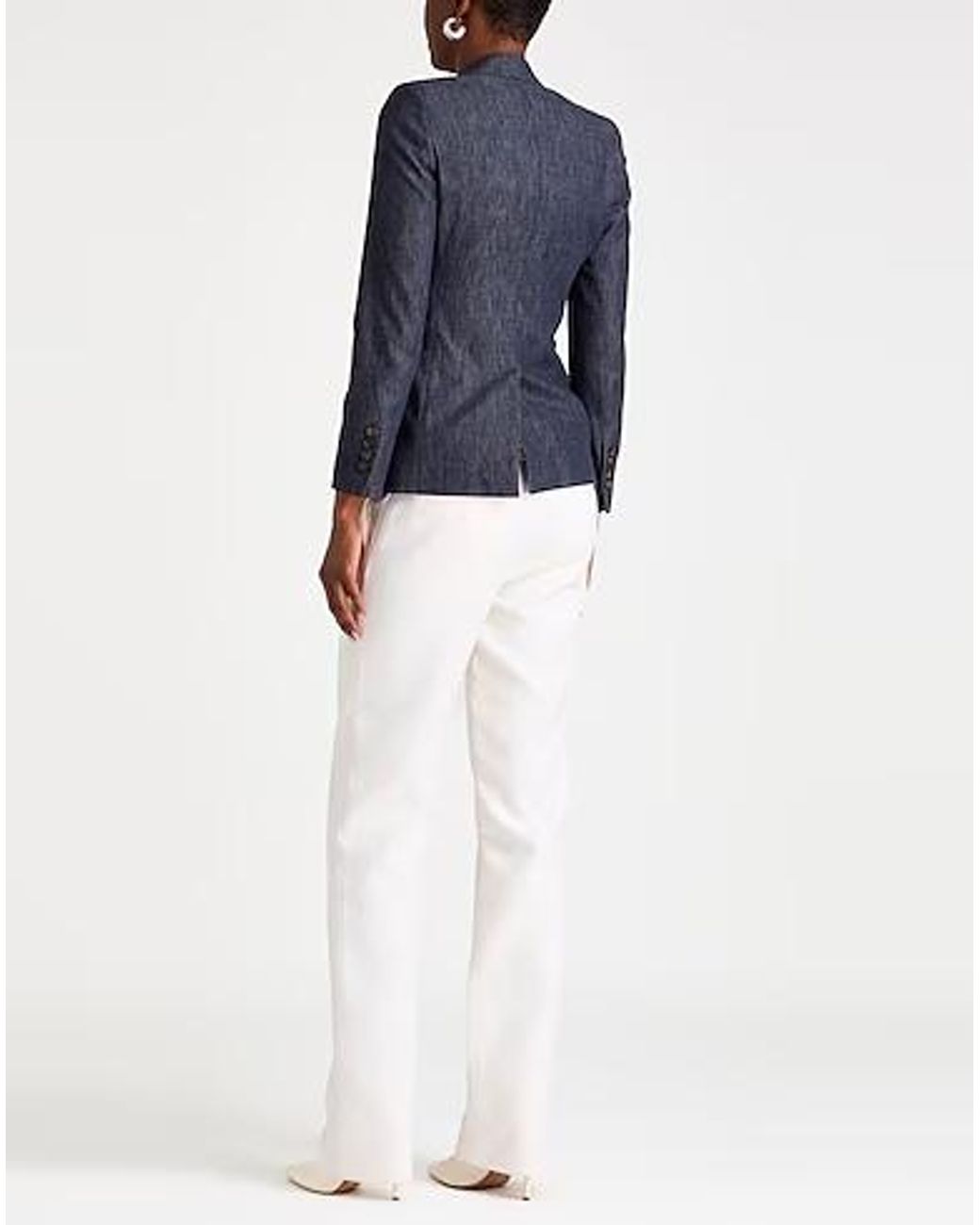Brunello Cucinelli Blue Minimal Denim Blazer
