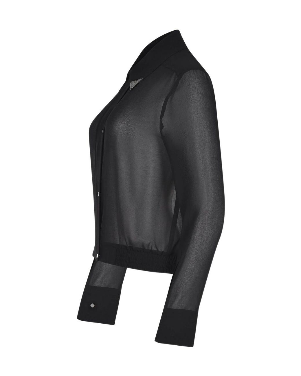 Pinko Black Semi-Sheer Shirt