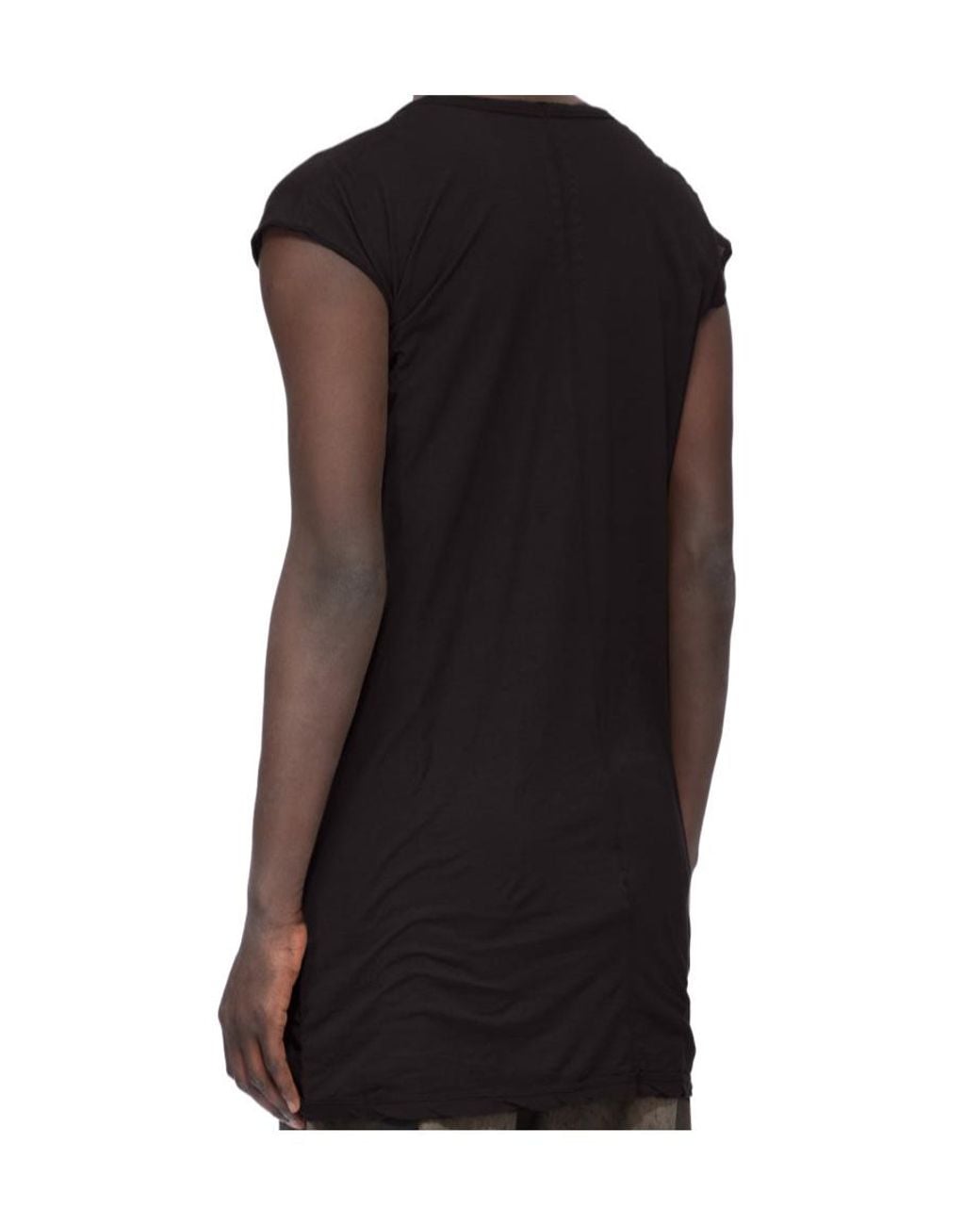Rick Owens Black Dylan V-Neck T-Shirt for men