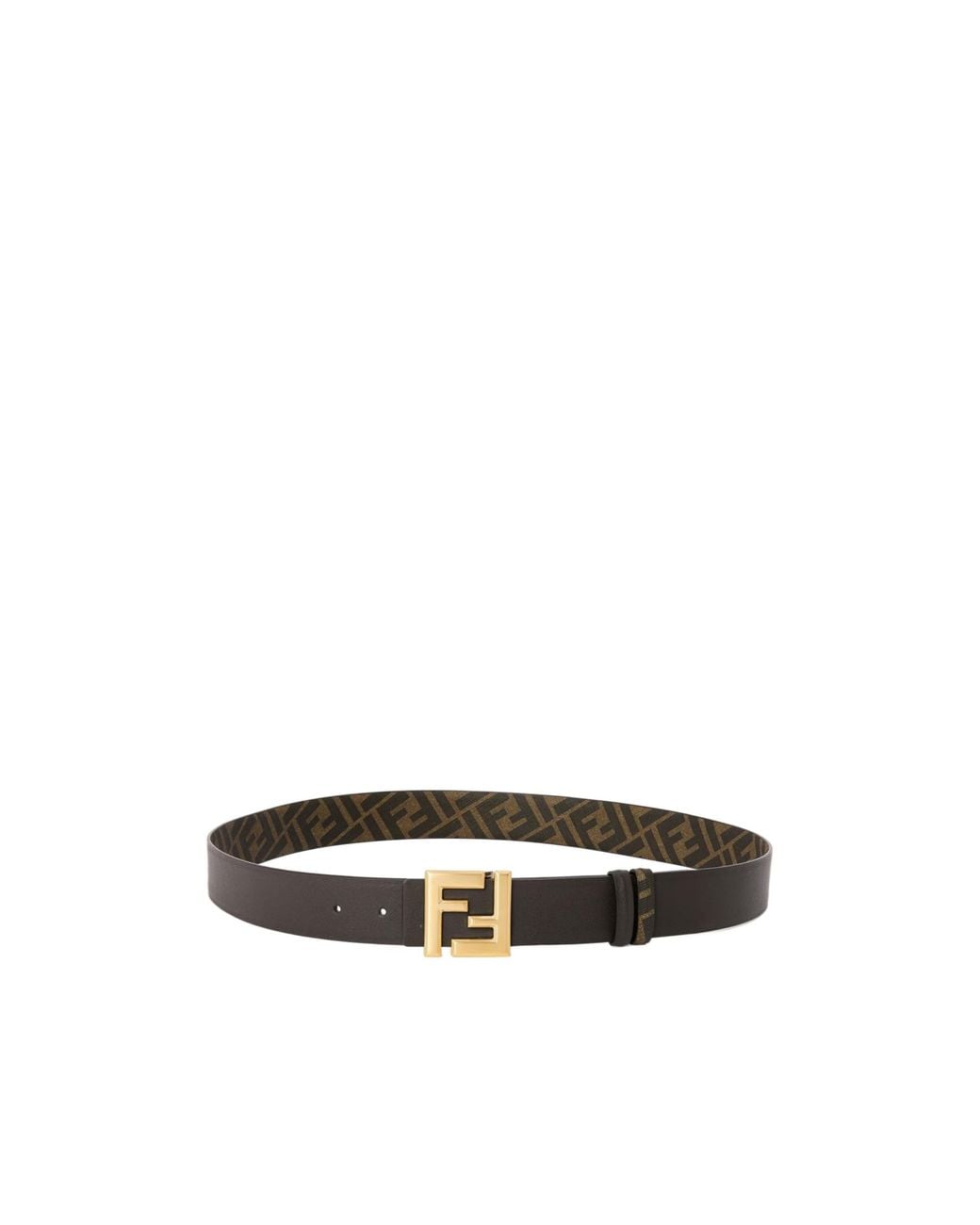 Fendi White Reversible Belt for men