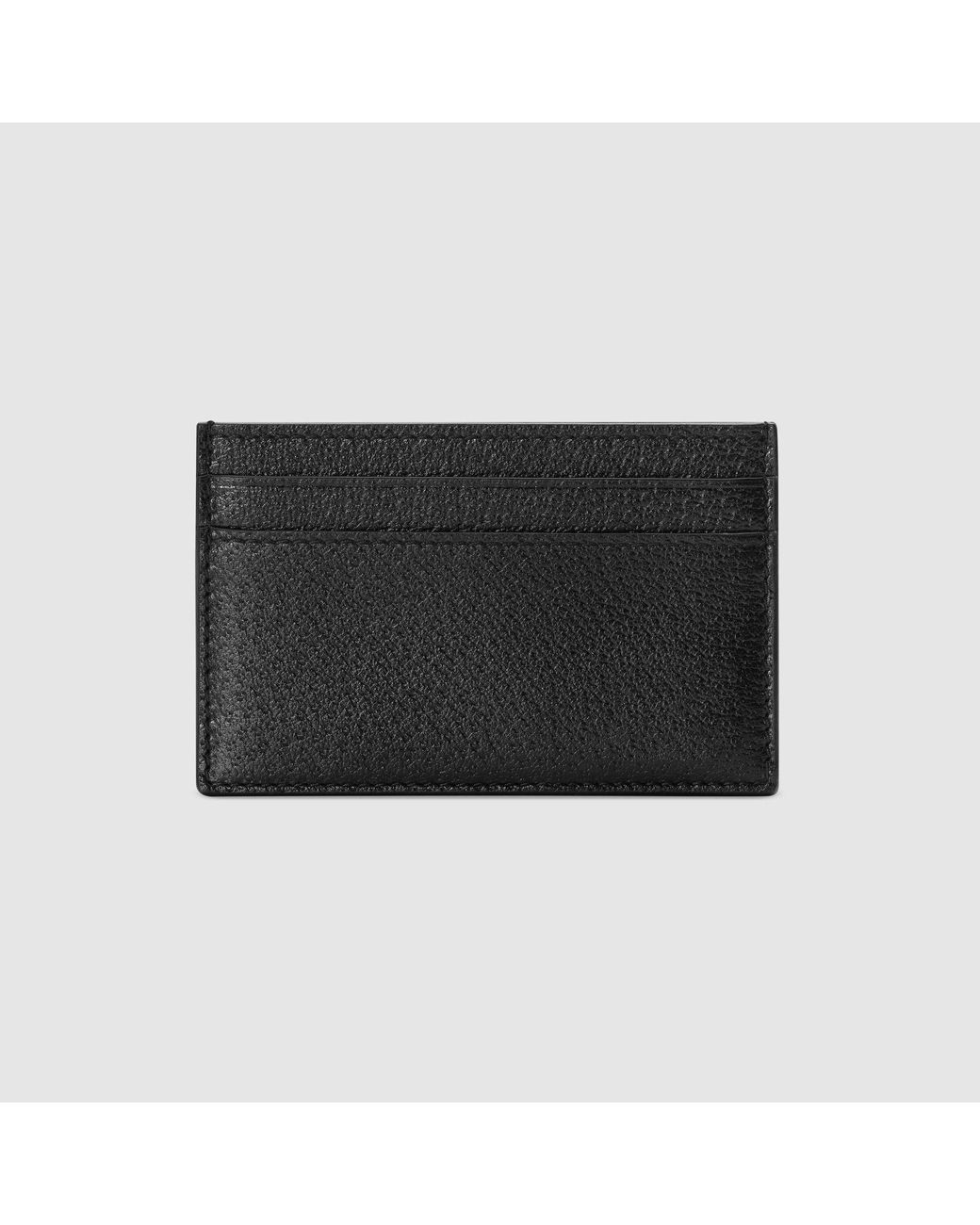 Gucci Black Gg Marmont Card Case for men