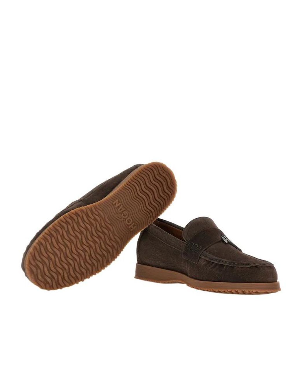 Hogan Brown Traditional Loafers