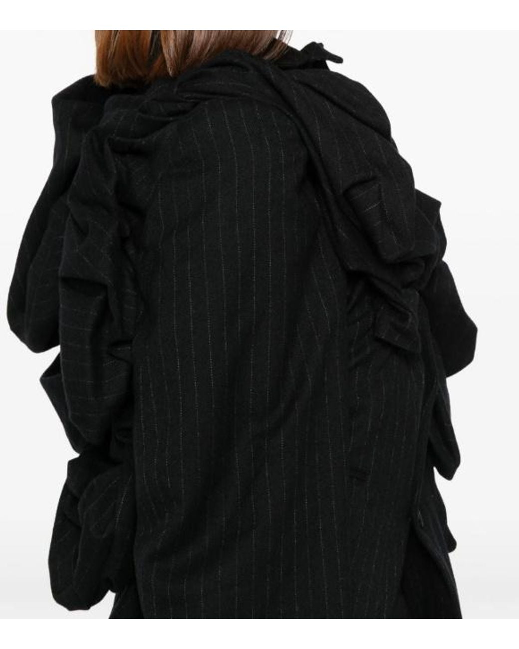 Comme des Garçons Black Draped Jacket