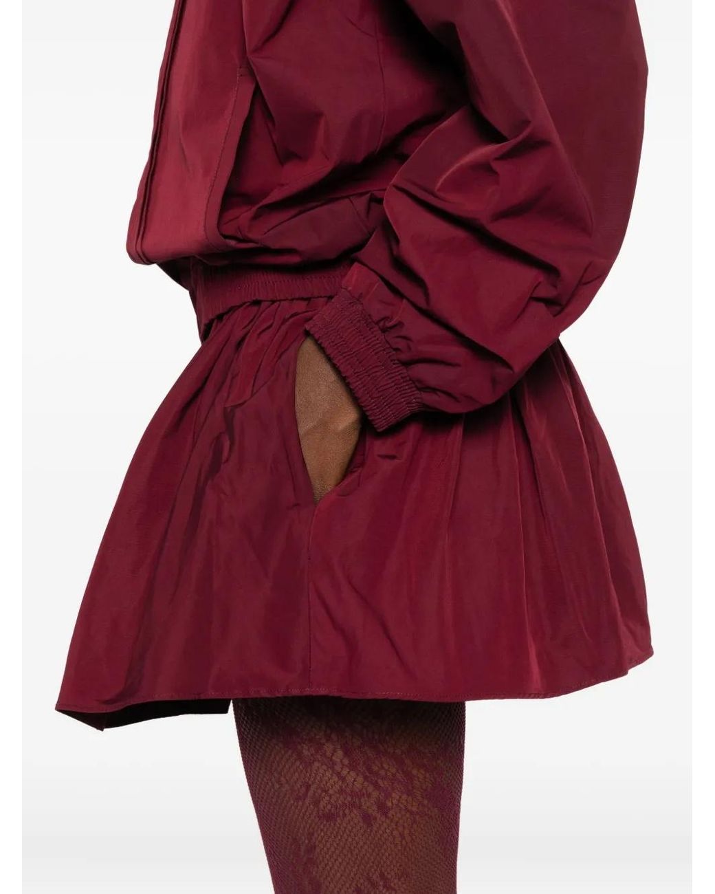 ShuShu/Tong Red Shushu/Tong Floral Elasticized Mini Skirt