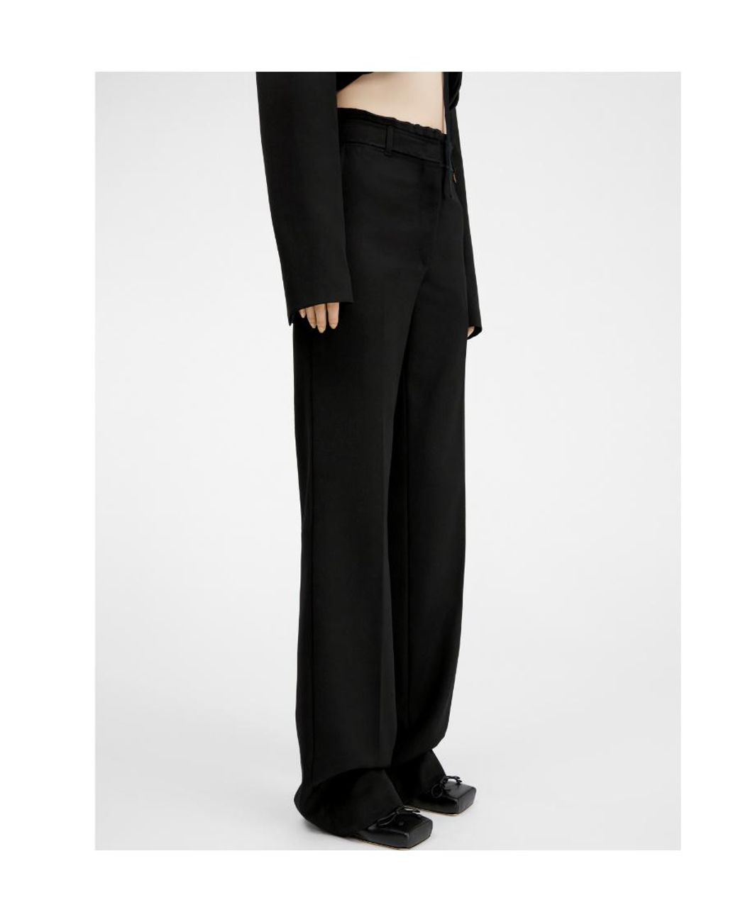 Jacquemus Black Le Pantalon Ficelle Soft Tailored Pants