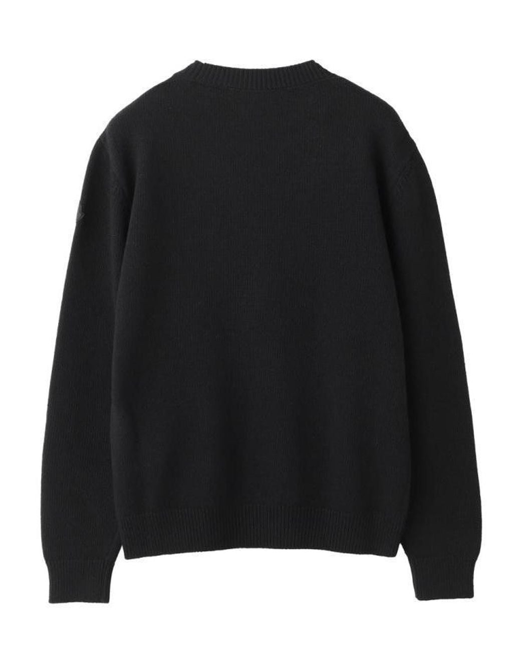 Moncler Black Crew Neck Sweater for men