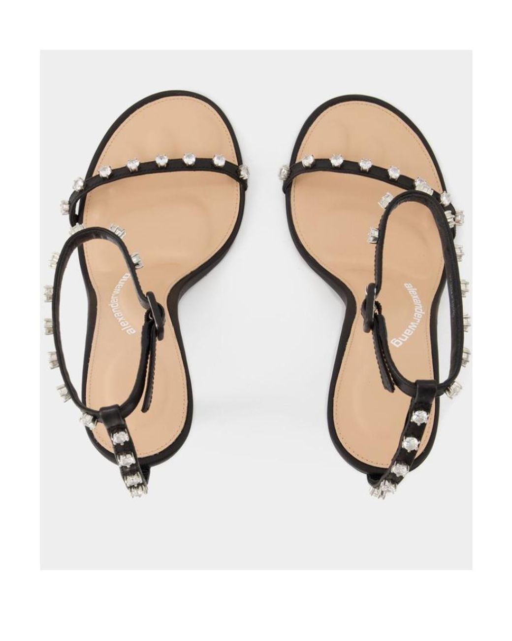 Alexander Wang Black Nicki 105Mm Leather Sandals