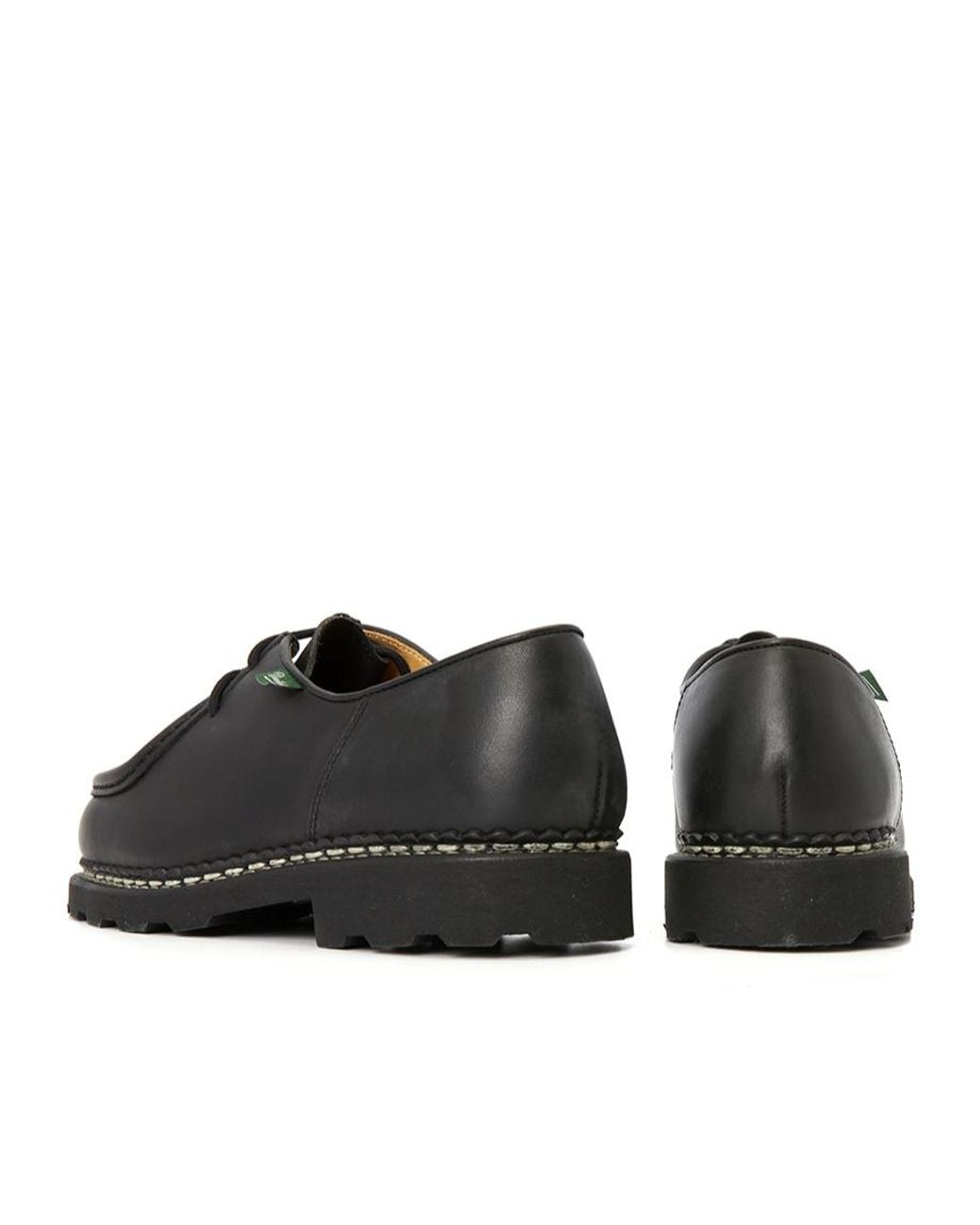 Paraboot Black Michael Lace-Up Derby Shoes for men