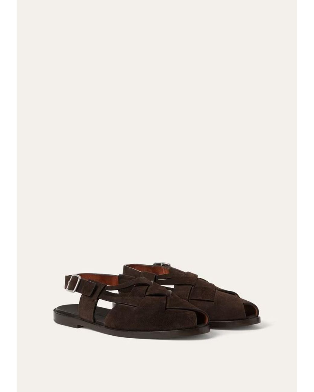 Loro Piana Brown Peter Walk Sandal for men