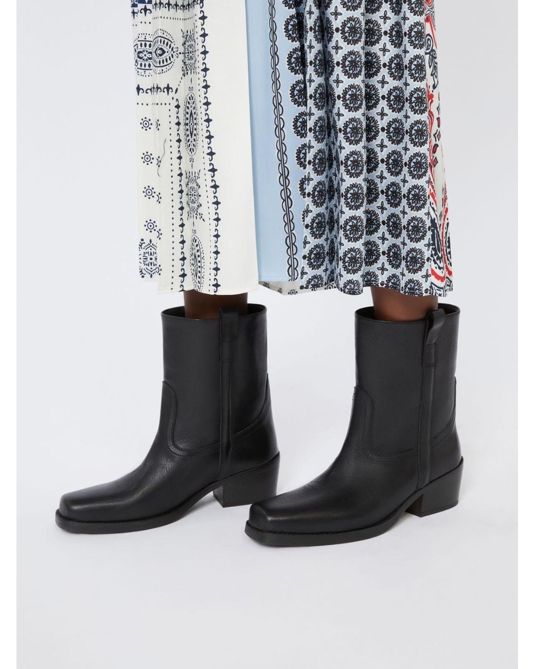 Weekend by Maxmara Black Slip-On Boots