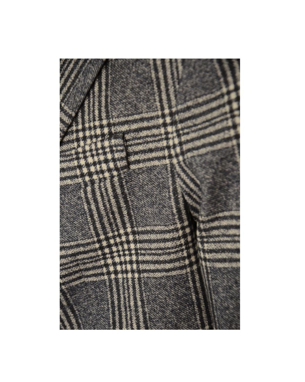 Circolo 1901 Gray Prince-Of-Wales-Check Blazer for men