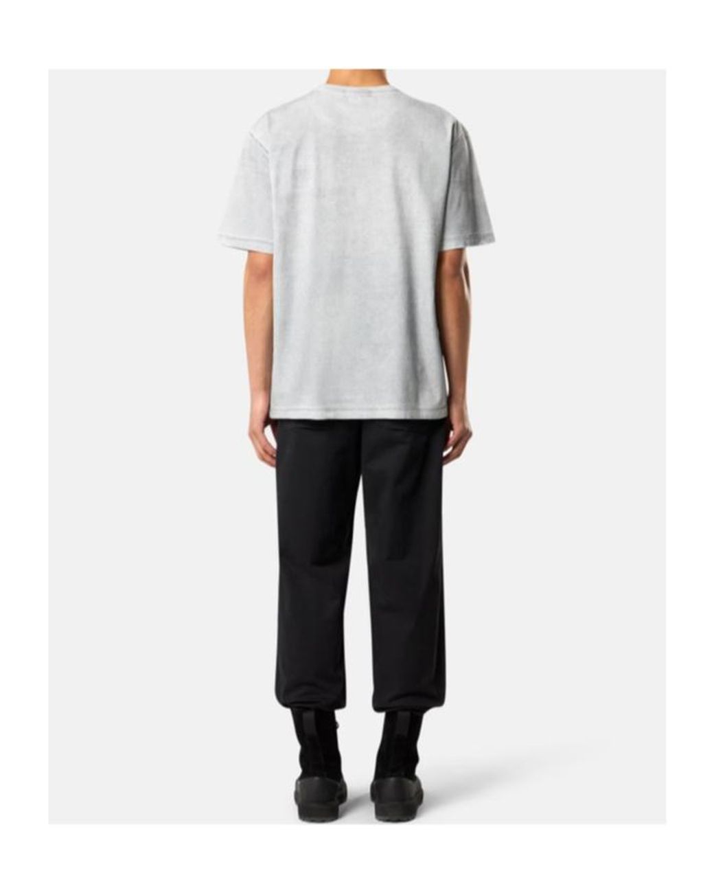 Stone Island White Jersey Reflective Garment T-Shirt for men