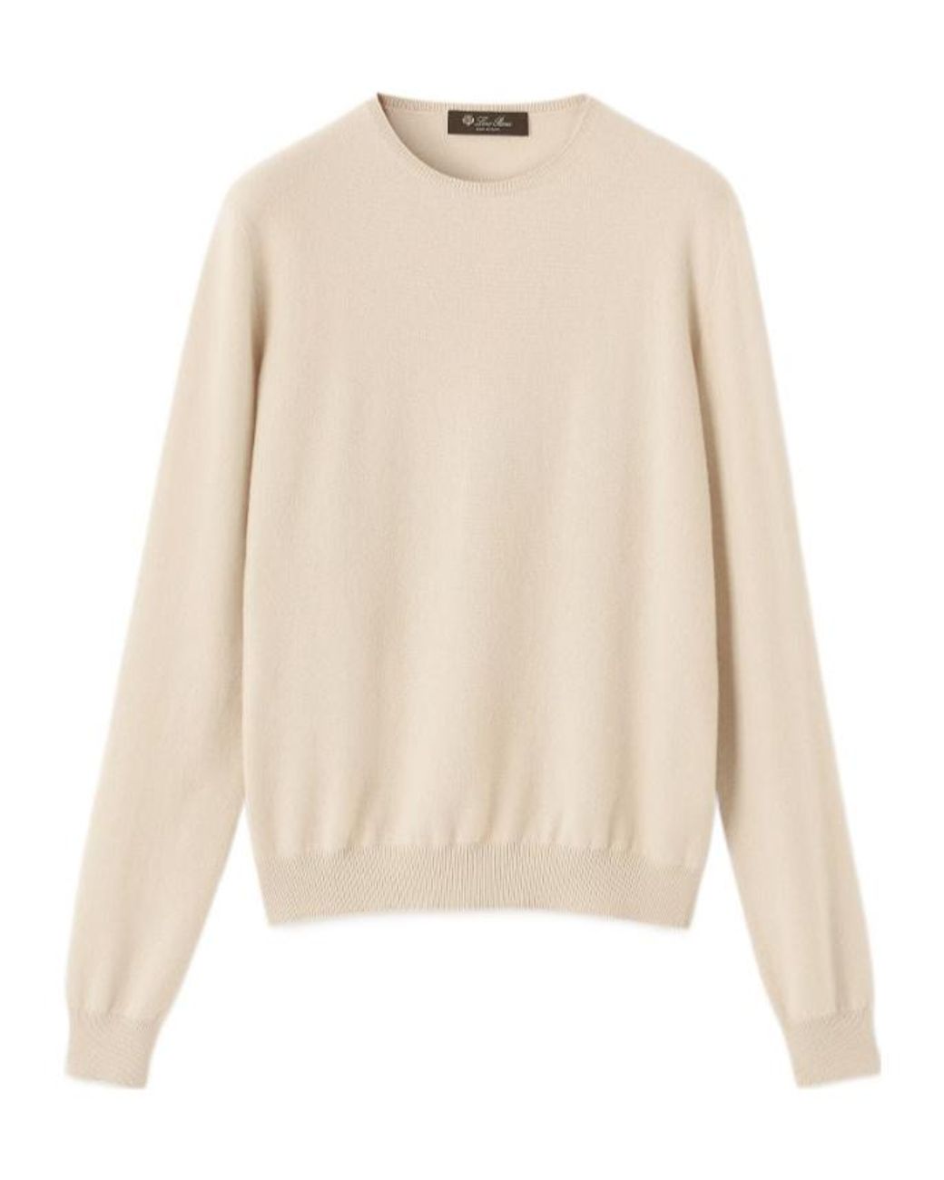 Loro Piana Natural Crew-Neck Sweater