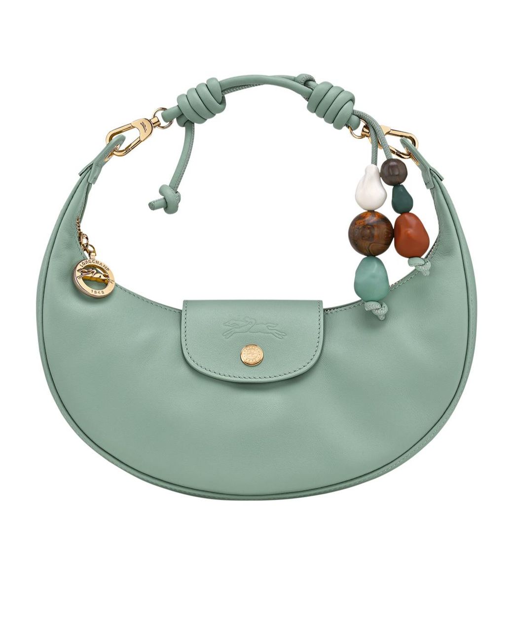 Longchamp Green Le Pliage Zipped Shoulder Bag