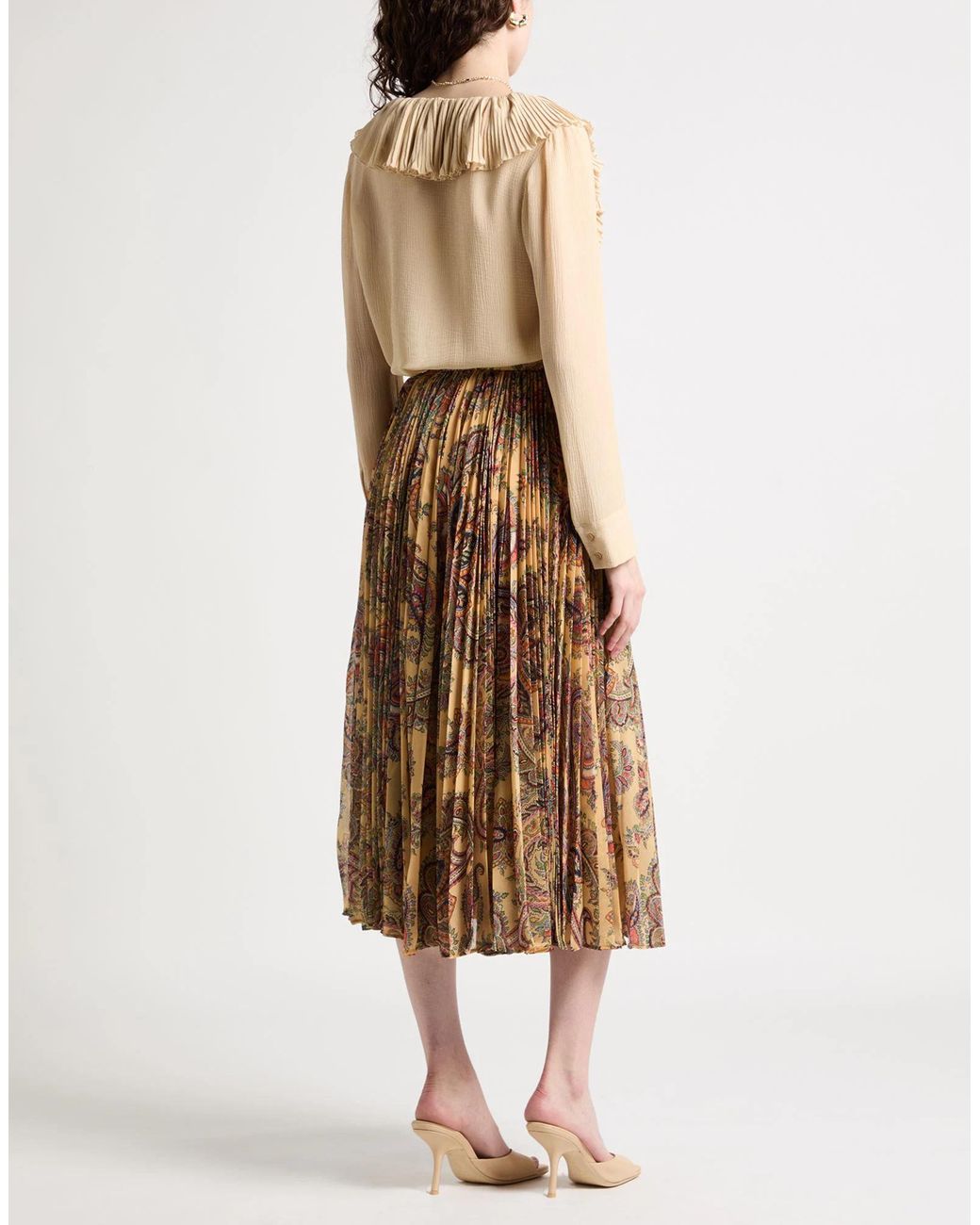 Saint Laurent Natural Silk Shirts Blouses